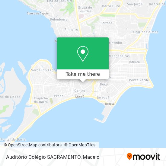 Auditório Colégio SACRAMENTO map
