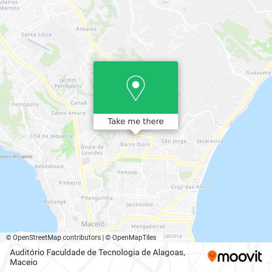 Auditório Faculdade de Tecnologia de Alagoas map