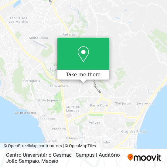 Centro Universitário Cesmac - Campus I Auditório João Sampaio map
