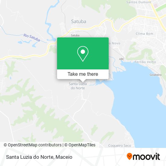 Santa Luzia do Norte map