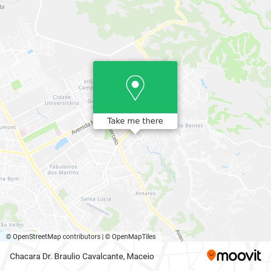 Chacara Dr. Braulio Cavalcante map