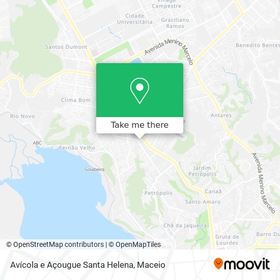 Mapa Avícola e Açougue Santa Helena