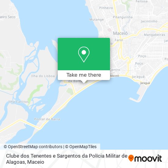 Clube dos Tenentes e Sargentos da Polícia Militar de Alagoas map