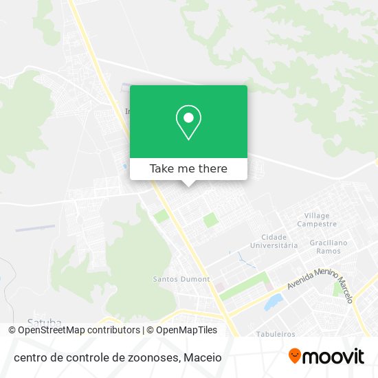 centro de controle de zoonoses map
