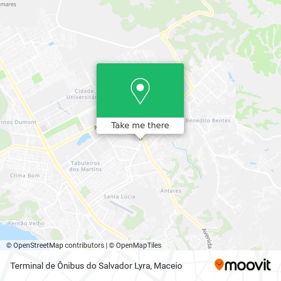 Mapa Terminal de Ônibus do Salvador Lyra