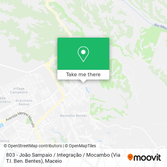 803 - João Sampaio / Integração / Mocambo (Via T.I. Ben. Bentes) map