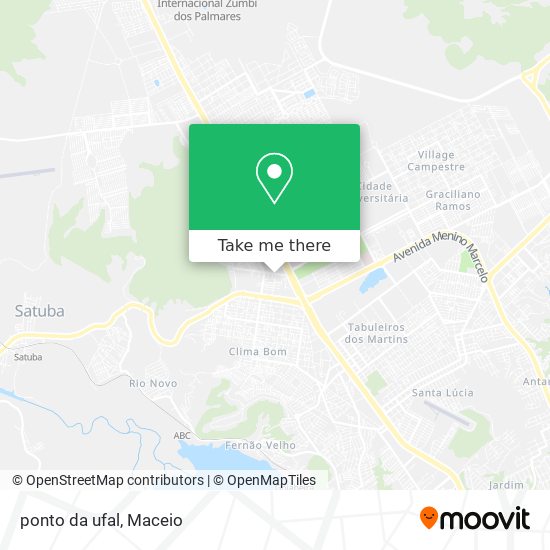 Mapa ponto da ufal