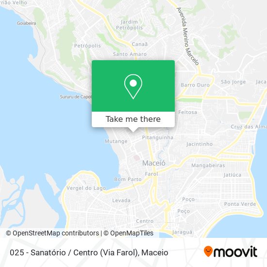 025 - Sanatório / Centro (Via Farol) map