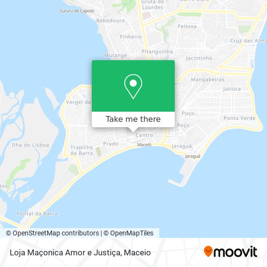 Mapa Loja Maçonica Amor e Justiça