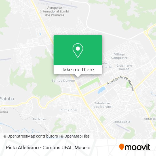 Pista Atletismo - Campus UFAL map