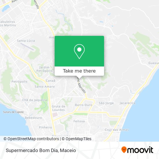 Cómo llegar a Supermercado Bom Dia en Serraria en Autobús?