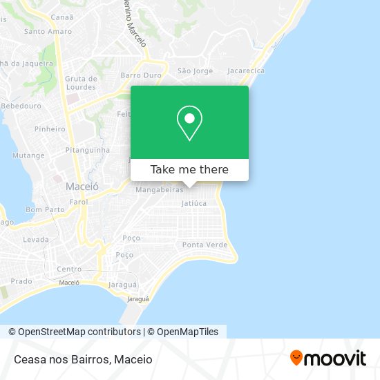 Ceasa nos Bairros map