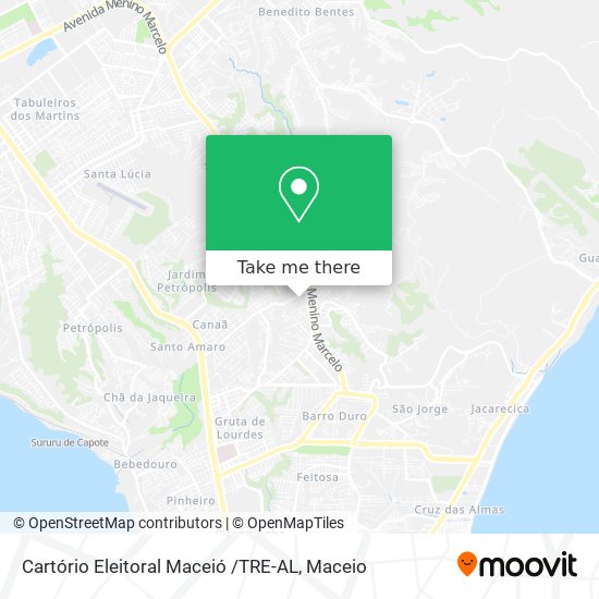 Mapa Cartório Eleitoral Maceió /TRE-AL