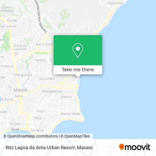 Ritz Lagoa da Anta Urban Resort map