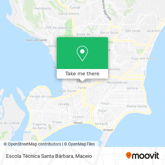 Mapa Escola Técnica Santa Bárbara