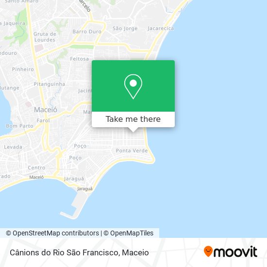 Cânions do Rio São Francisco map