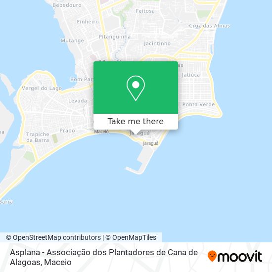 Asplana - Associação dos Plantadores de Cana de Alagoas map