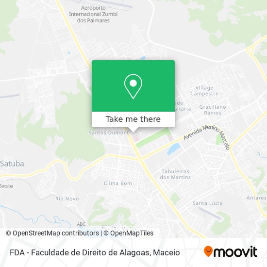 FDA - Faculdade de Direito de Alagoas map
