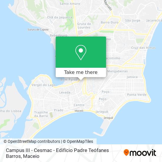 Campus III - Cesmac - Edifício Padre Teófanes Barros map