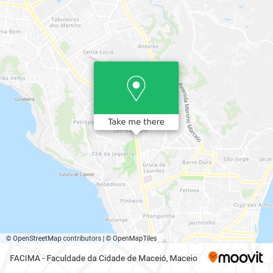 Mapa FACIMA - Faculdade da Cidade de Maceió