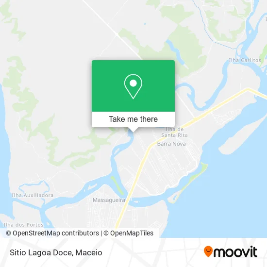 Sitio Lagoa Doce map