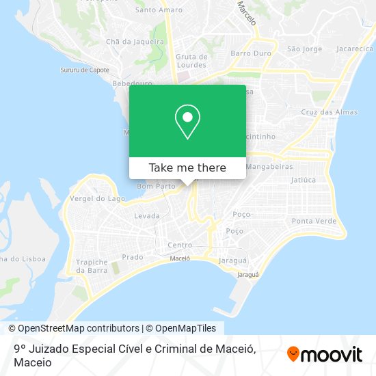 9º Juizado Especial Cível e Criminal de Maceió map