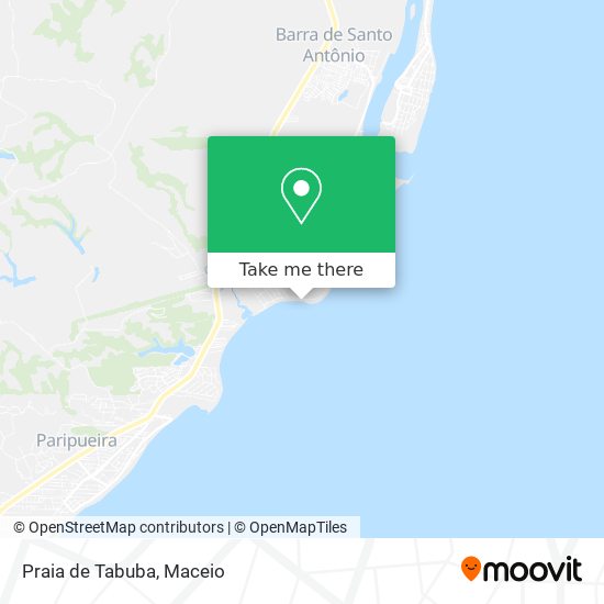 Praia de Tabuba map