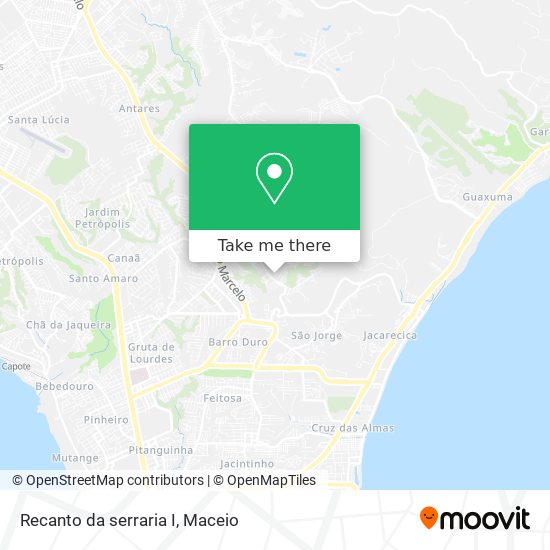 Recanto da serraria I map