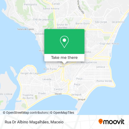 Mapa Rua Dr Albino Magalhães