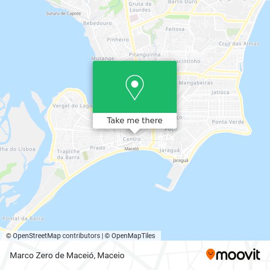 Mapa Marco Zero de Maceió