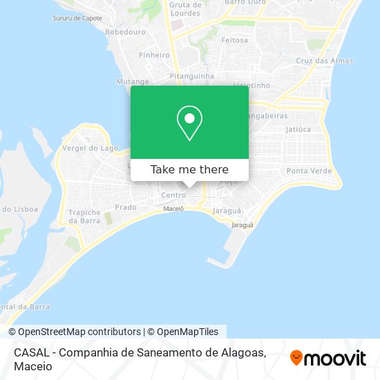 Mapa CASAL - Companhia de Saneamento de Alagoas