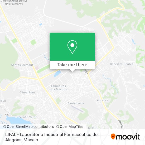 LIFAL - Laboratório Industrial Farmacêutico de Alagoas map