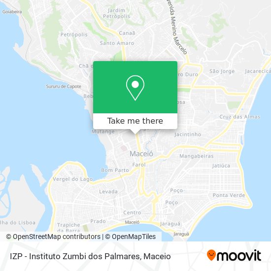 Mapa IZP - Instituto Zumbi dos Palmares