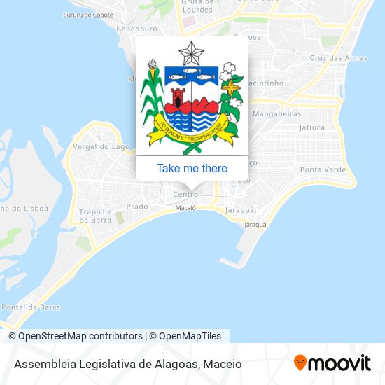 Mapa Assembleia Legislativa de Alagoas