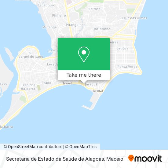 Mapa Secretaria de Estado da Saúde de Alagoas