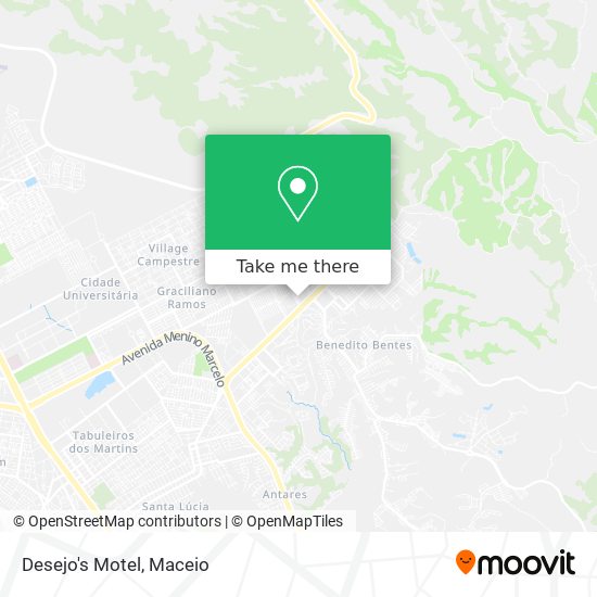 Desejo's Motel map