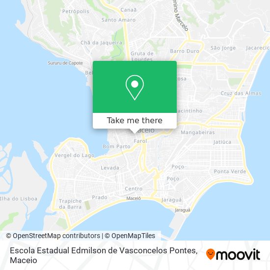 Mapa Escola Estadual Edmilson de Vasconcelos Pontes