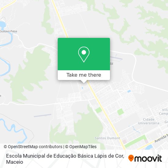 Mapa Escola Municipal de Educação Básica Lápis de Cor