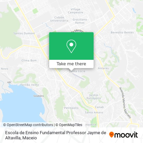 Mapa Escola de Ensino Fundamental Professor Jayme de Altavilla