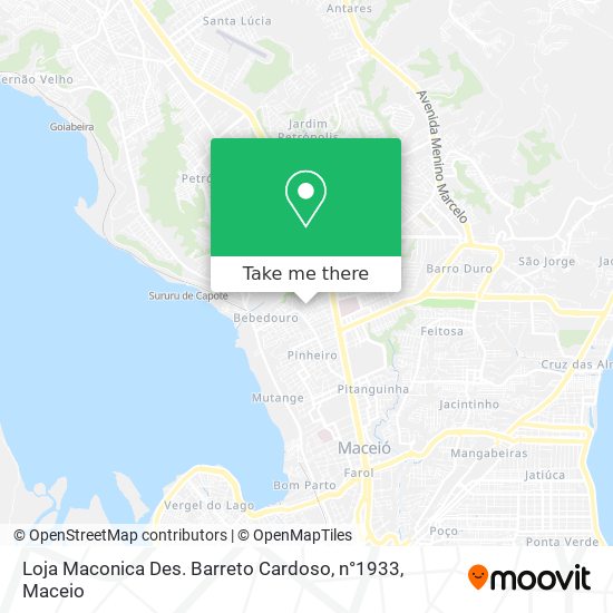 Loja Maconica Des. Barreto Cardoso, n°1933 map