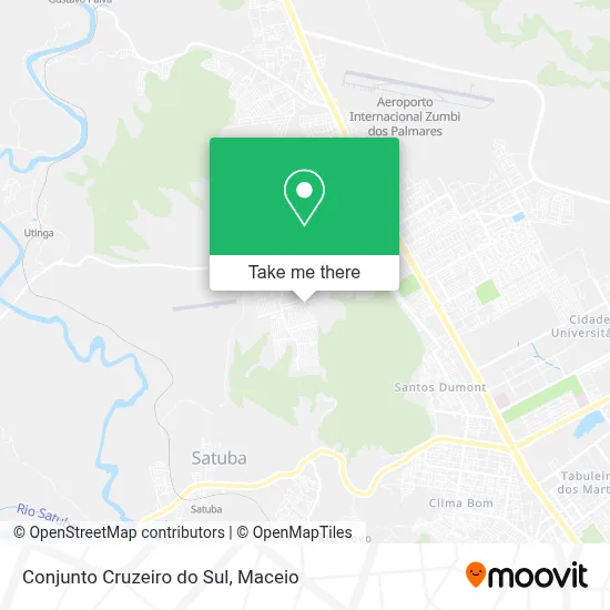 Conjunto Cruzeiro do Sul map
