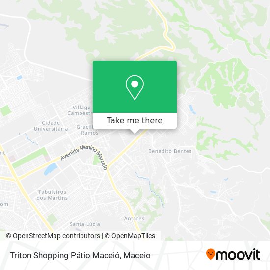 Mapa Triton Shopping Pátio Maceió