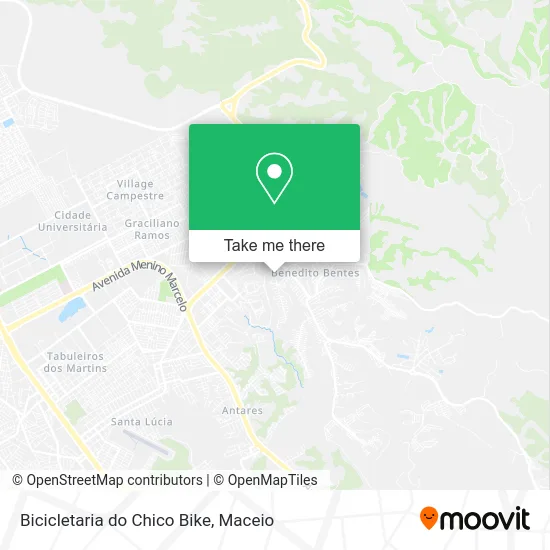 Bicicletaria do Chico Bike map