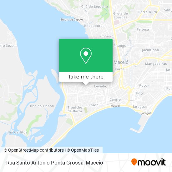 Rua Santo Antônio  Ponta Grossa map