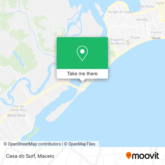Casa do Surf map