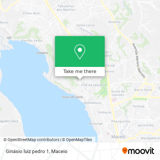 Ginásio luiz pedro 1 map