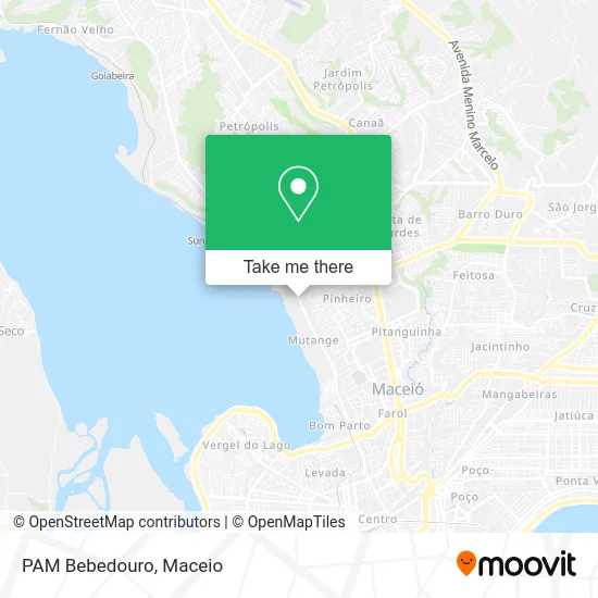 PAM Bebedouro map