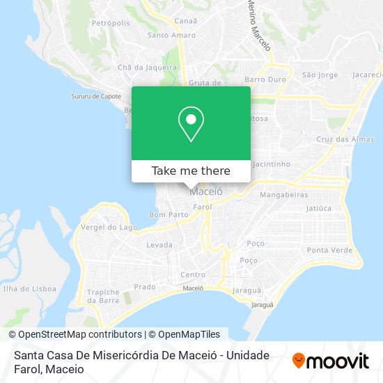 Mapa Santa Casa De Misericórdia De Maceió - Unidade Farol