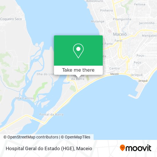 Mapa Hospital Geral do Estado (HGE)