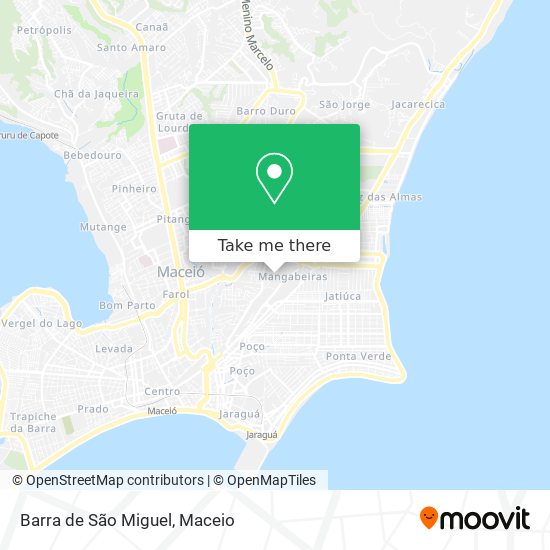 Mapa Barra de São Miguel